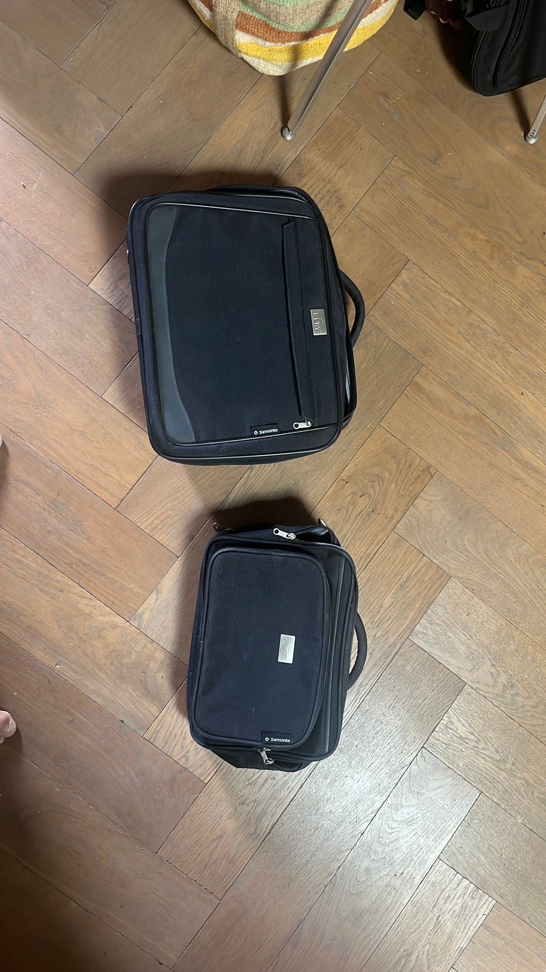 2 x KLM opzettas samsonite, Sieraden, Tassen en Uiterlijk, Tassen | Reistassen en Weekendtassen, 40 tot 60 cm, 30 cm of meer, Blauw