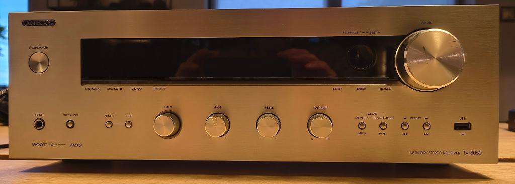 Onkyo-TX8050 te koop, Ophalen, Zo goed als nieuw, 120 watt of meer, Stereo