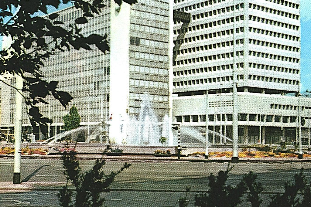 37598 Rotterdam Hofplein wederopbouw mooie oude kaart Onbes, Ophalen of Verzenden, 1960 tot 1980, Noord-Brabant