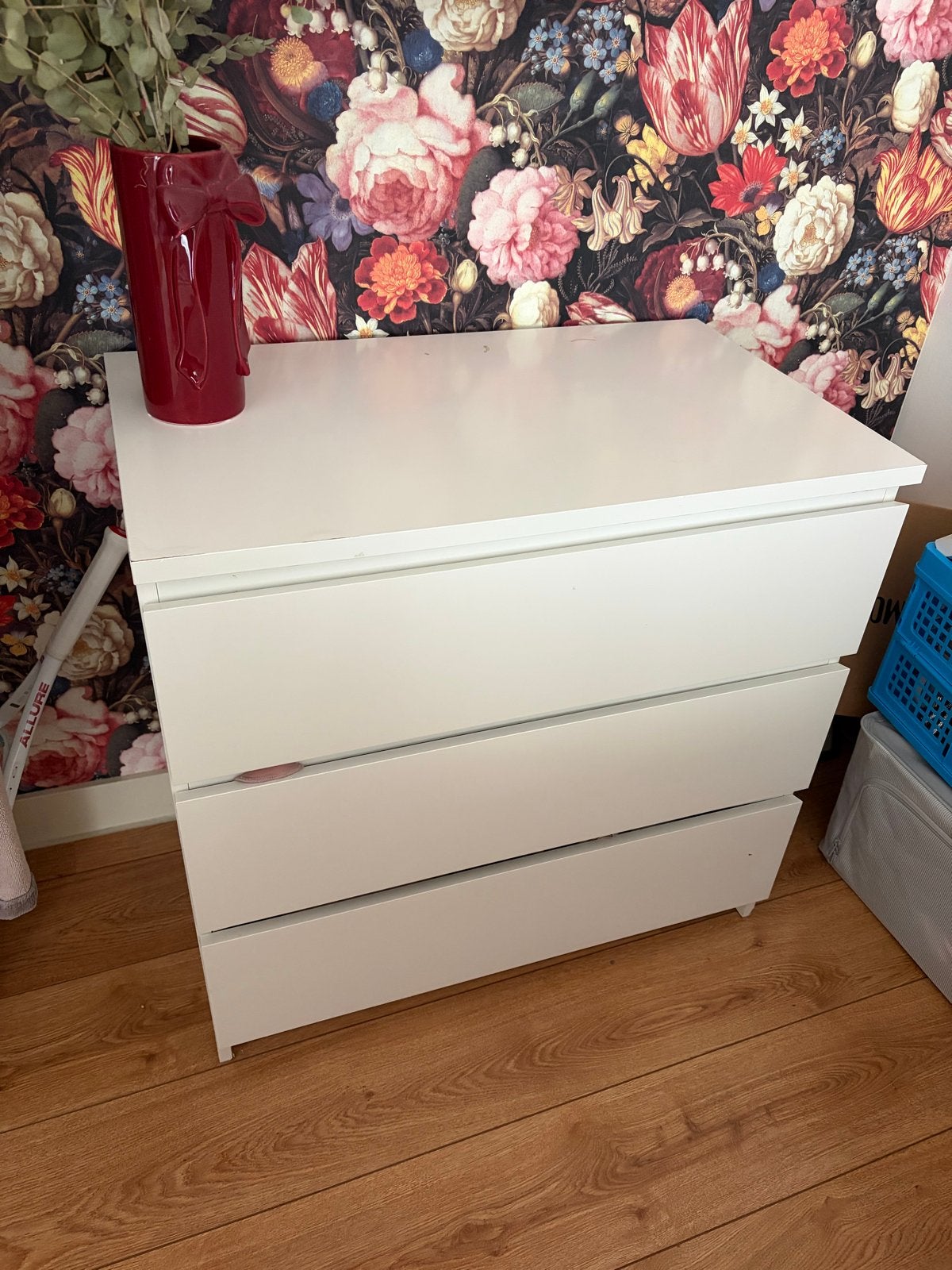 IKEA Malm ladekast met 3 lades - Gebruikt, Ophalen, Gebruikt, 50 tot 100 cm, 3 of 4 laden