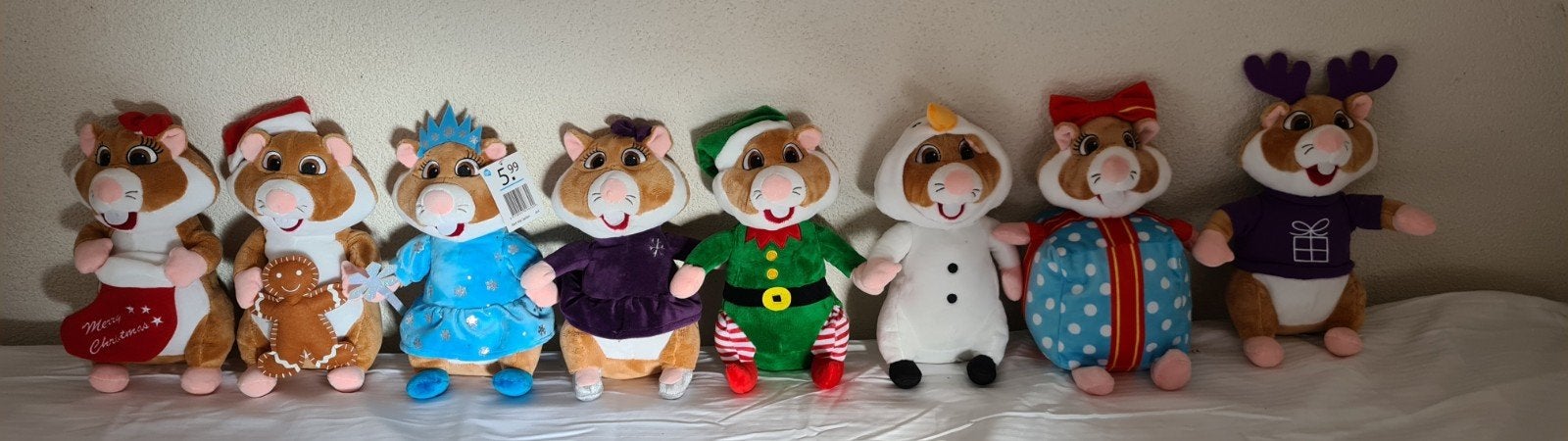 Leuke AH Hamster Knuffels Albert Heijn kerst winter, Hamster, Ophalen of Verzenden, Zo goed als nieuw, Middelgroot (20 tot 80 cm)
