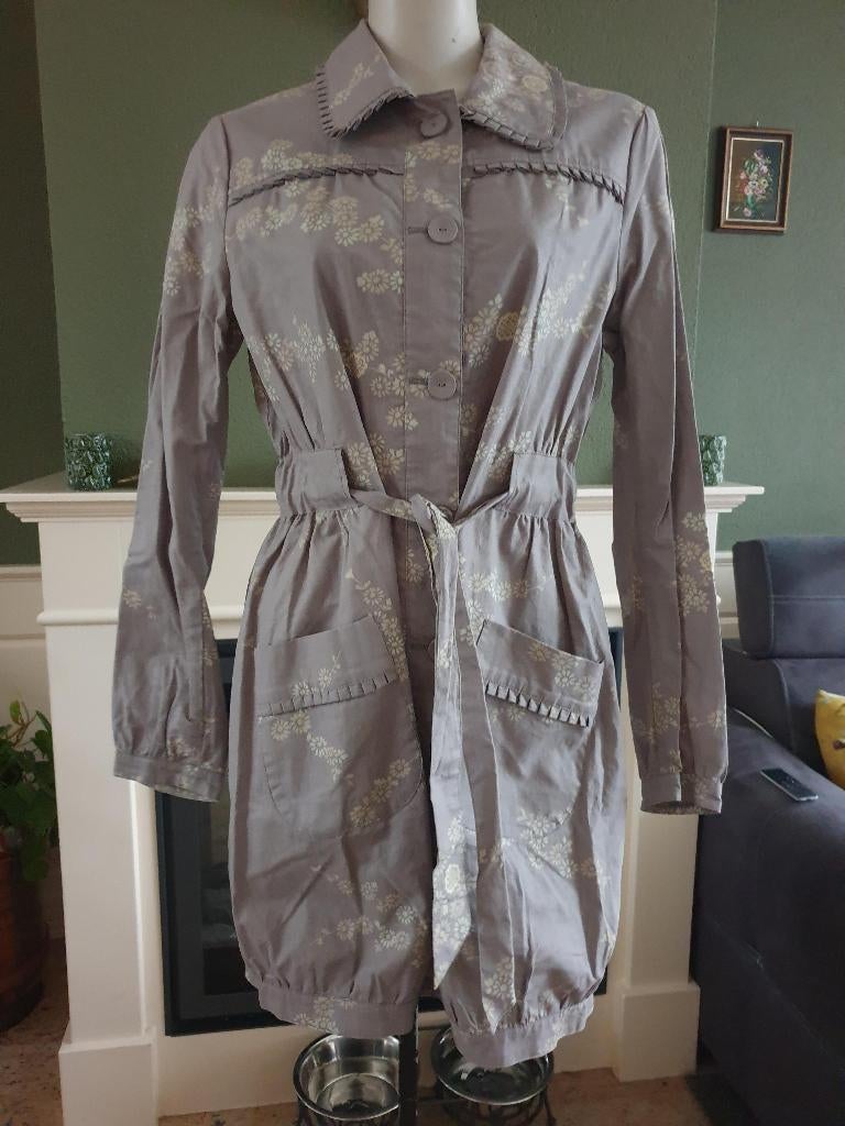 Noa Noa schitterende beige blouse jurk bloemen mt S 36, Kleding | Dames, Jurken, Beige, Zo goed als nieuw, Knielengte, Maat 36 (S)