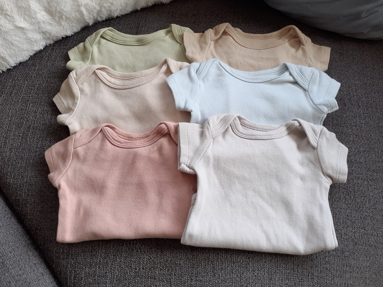Baby rompers pastelkleuren 6 stuks NIEUW, Ophalen of Verzenden, Nieuw