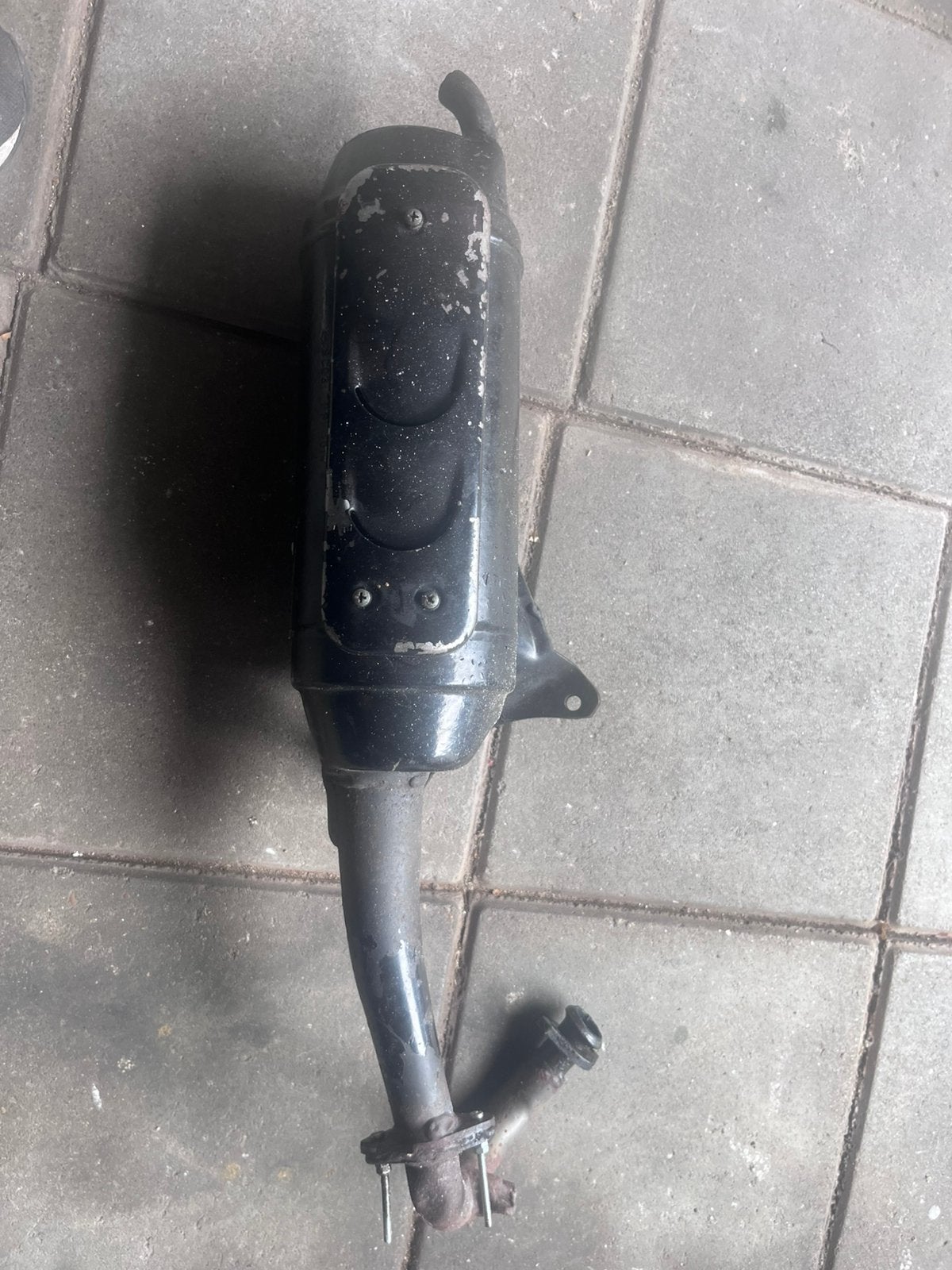 Piaggio uitlaat 2 takt, Ophalen of Verzenden, Gebruikt, Uitlaat, Piaggio