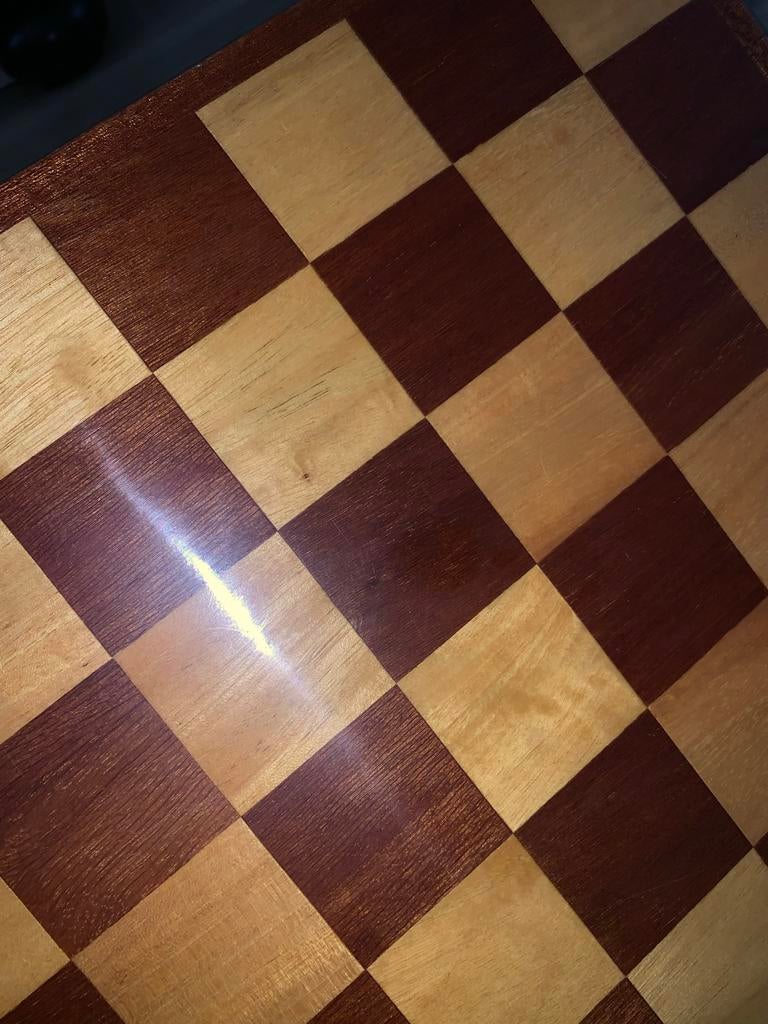 Houten schaakbord 'Javaanse Jongens', Ophalen of Verzenden, Zo goed als nieuw, Schaken