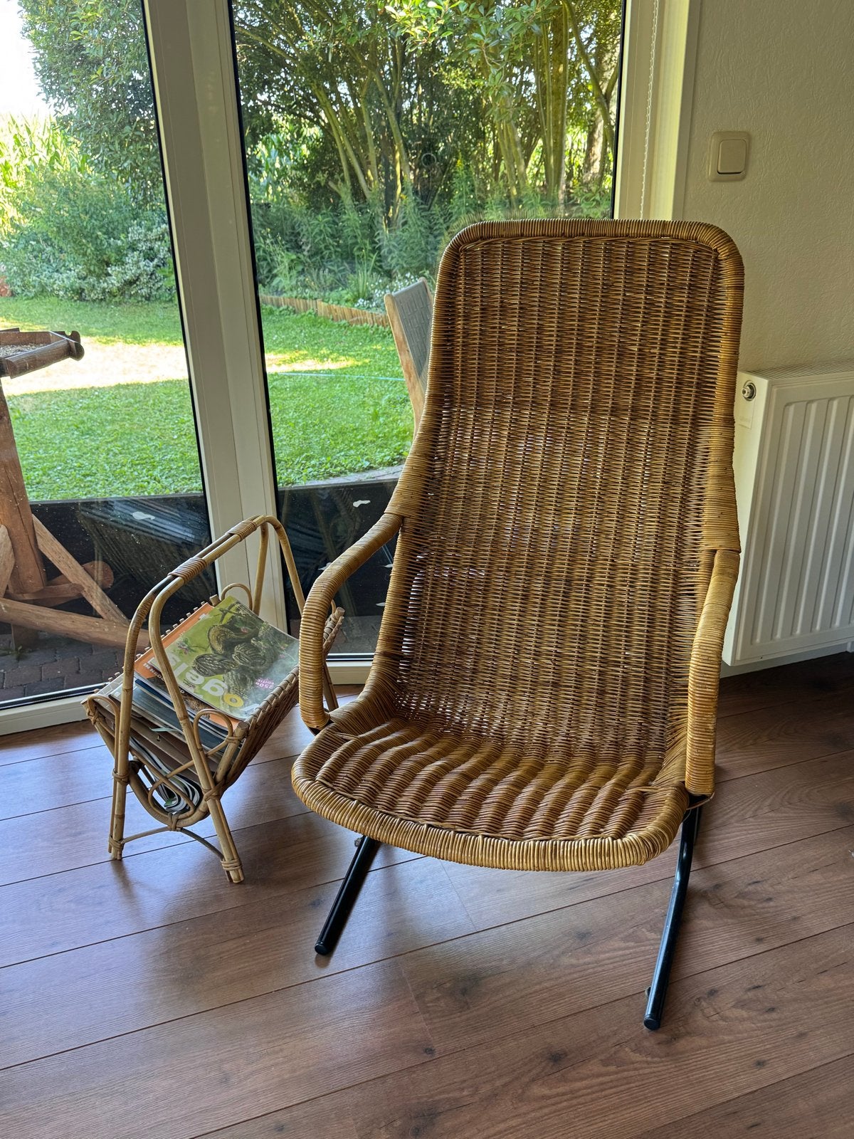 Iconische Dirk van Sliedregt rotan fauteuil model 514, Ophalen, Riet of Rotan, Zo goed als nieuw, Midcentury vintage