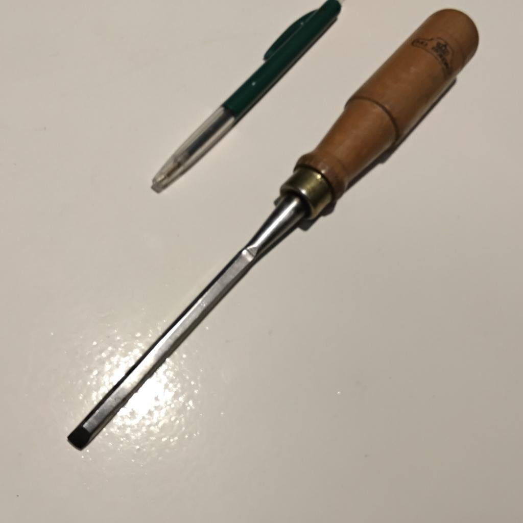 Mooie smalle steekbeitel, beitel van Nooitgedagt 6mm, Antiek en Kunst, Ophalen of Verzenden