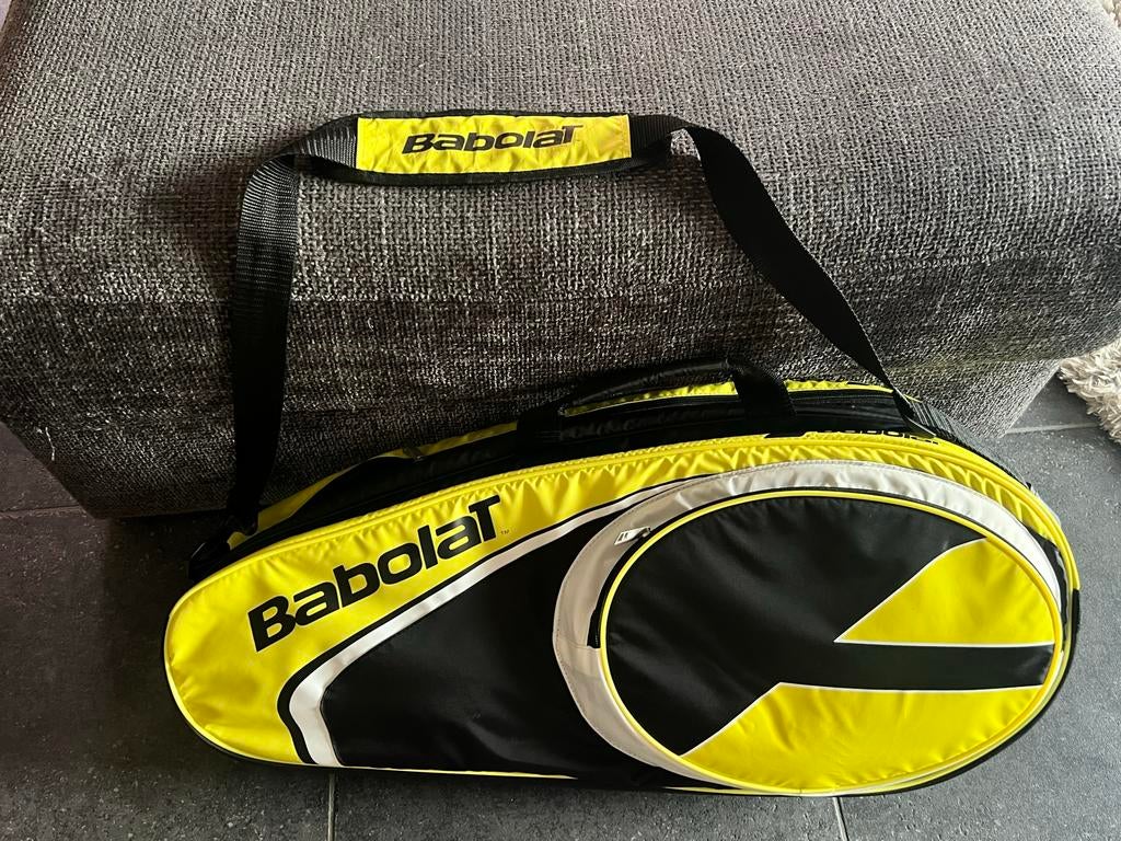 Tennis set: 4 rackets (Babolat, Dunlop) + Babolat tas, Sport en Fitness, Tennis, Ophalen, Zo goed als nieuw, Racket, Babolat