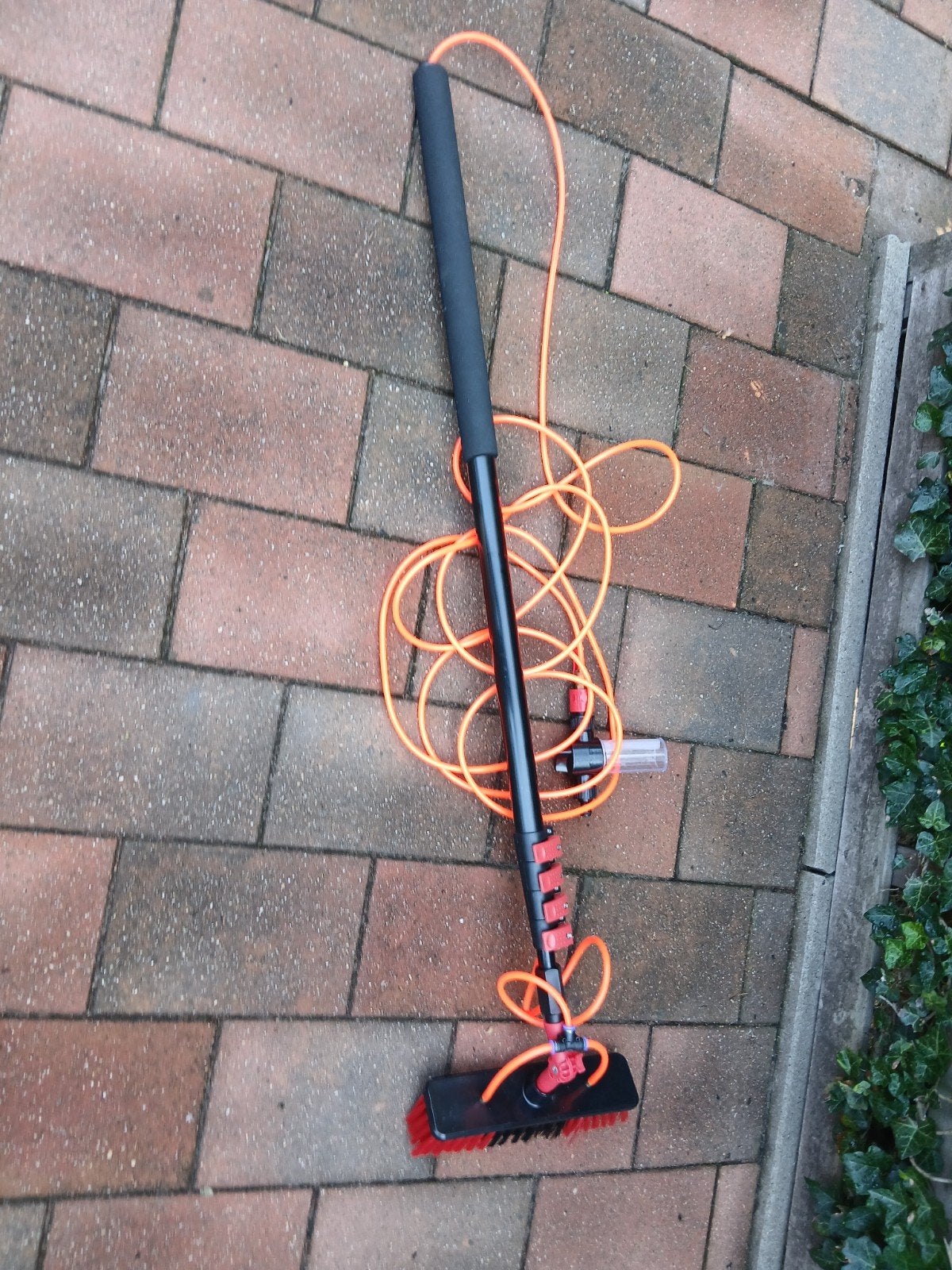 uit schuifbare raam borstel ong 7m, Ophalen, Gebruikt, Tuinslang