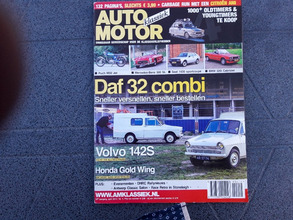 Auto Motor Klassiek april 2014 - Daf Combi - Seat 1430 etc, Algemeen, Daf variomatic, Ophalen of Verzenden, Zo goed als nieuw