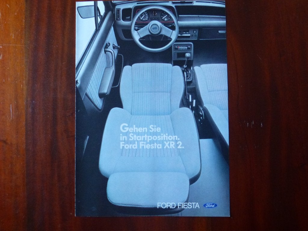 Ford Fiesta XR2 1982 brochure    Duits, Verzenden, Nieuw, Ford