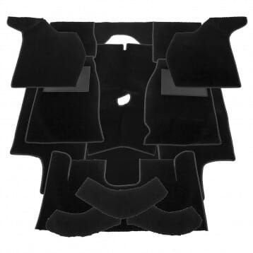 Triumph TR2-3-3A tapijt-set zwart wol (tot TS60.000), -, Overige automerken, -, Nieuw