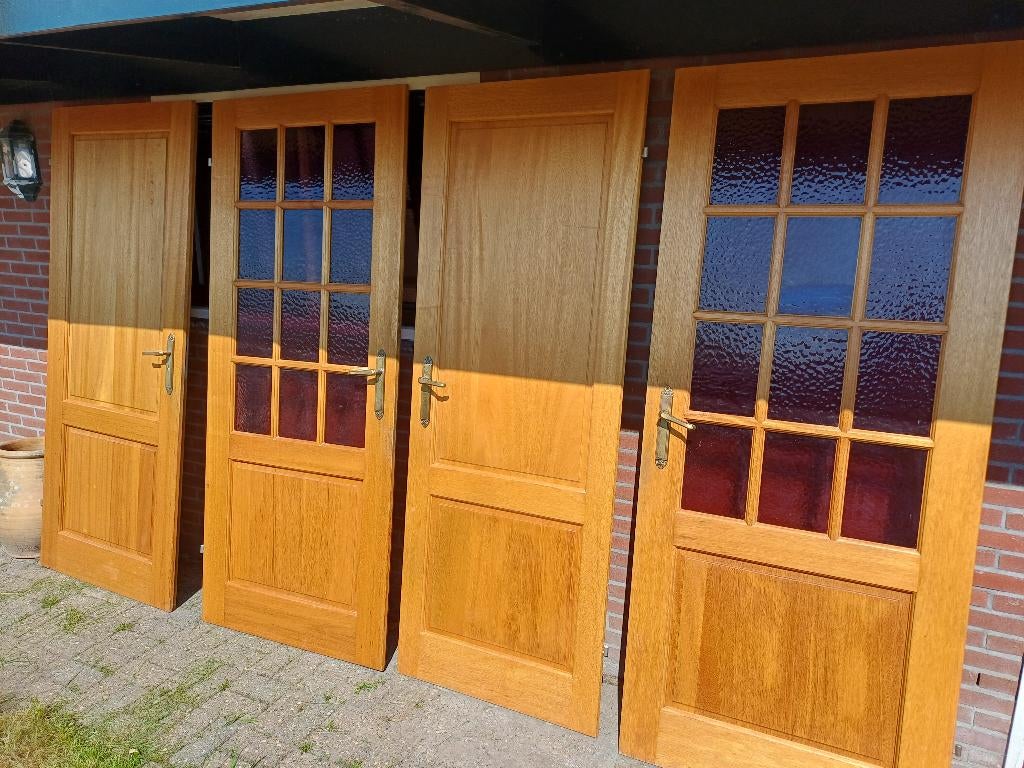 4 x Binnendeur opdek  hoogte 201,5 cm, Doe-het-zelf en Verbouw, Deuren en Horren, Ophalen, Gebruikt, 80 tot 100 cm, Binnendeur