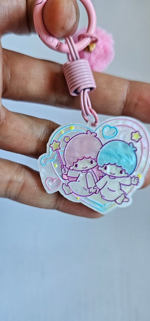Heart Shape Twin Star Keychain, Ophalen of Verzenden, Nieuw, Overige typen