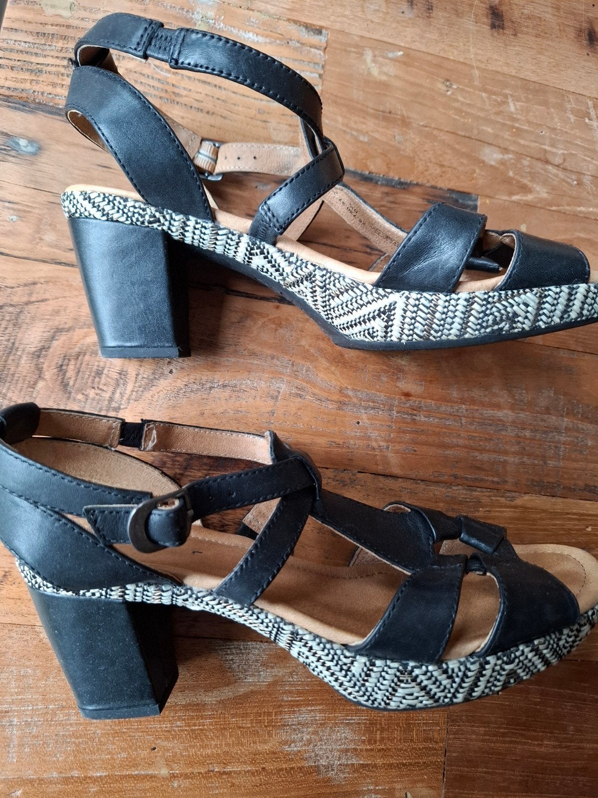 Gabor sandalen met hak - Maat 39, Kleding | Dames, Schoenen, Ophalen, Zwart, Gabor, Sandalen of Muiltjes