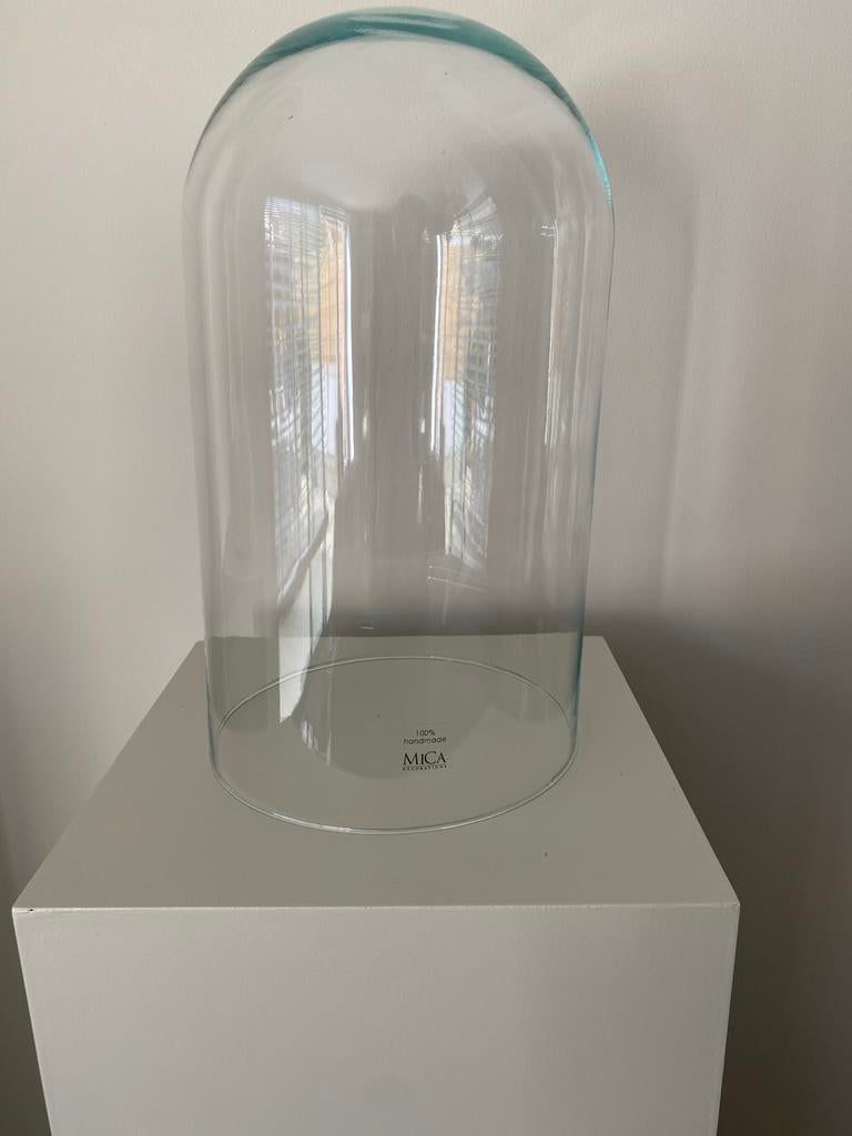 Glazen stolp, 38cm hoog, 21cm breed, Ophalen, Zo goed als nieuw
