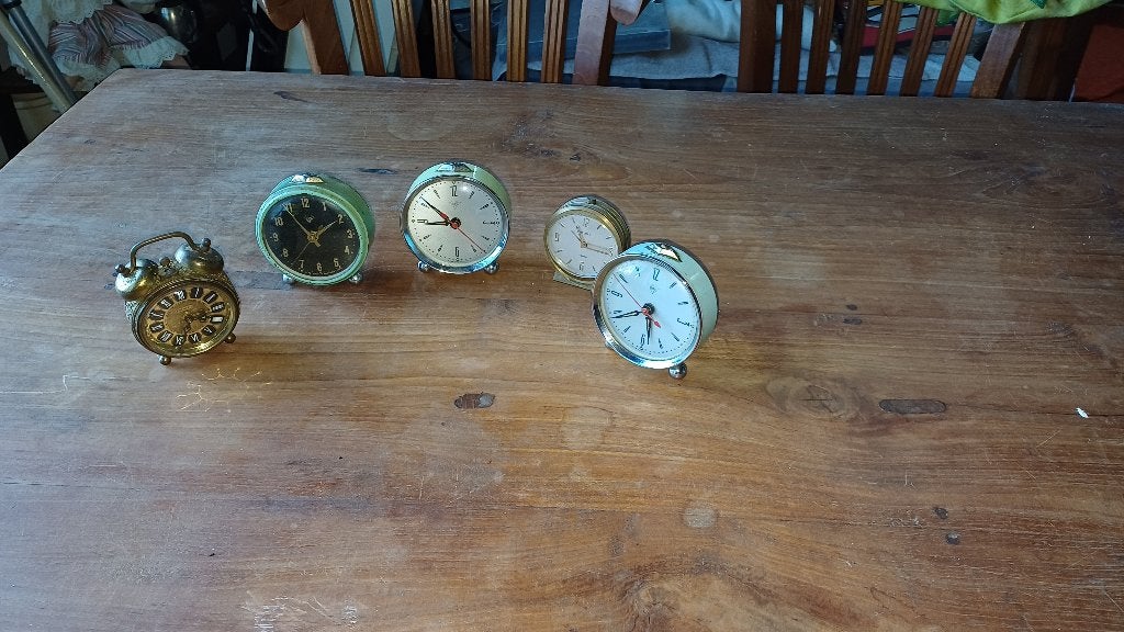 5 stuks klokje/wekker, Antiek en Kunst, Antiek | Klokken, Ophalen of Verzenden