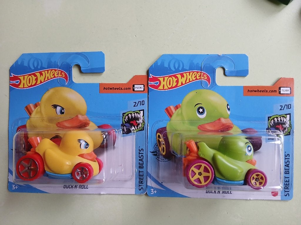 Hot Wheels Duck N' Roll - Gele en Groene Eend Auto's, Ophalen of Verzenden, Nieuw, Auto