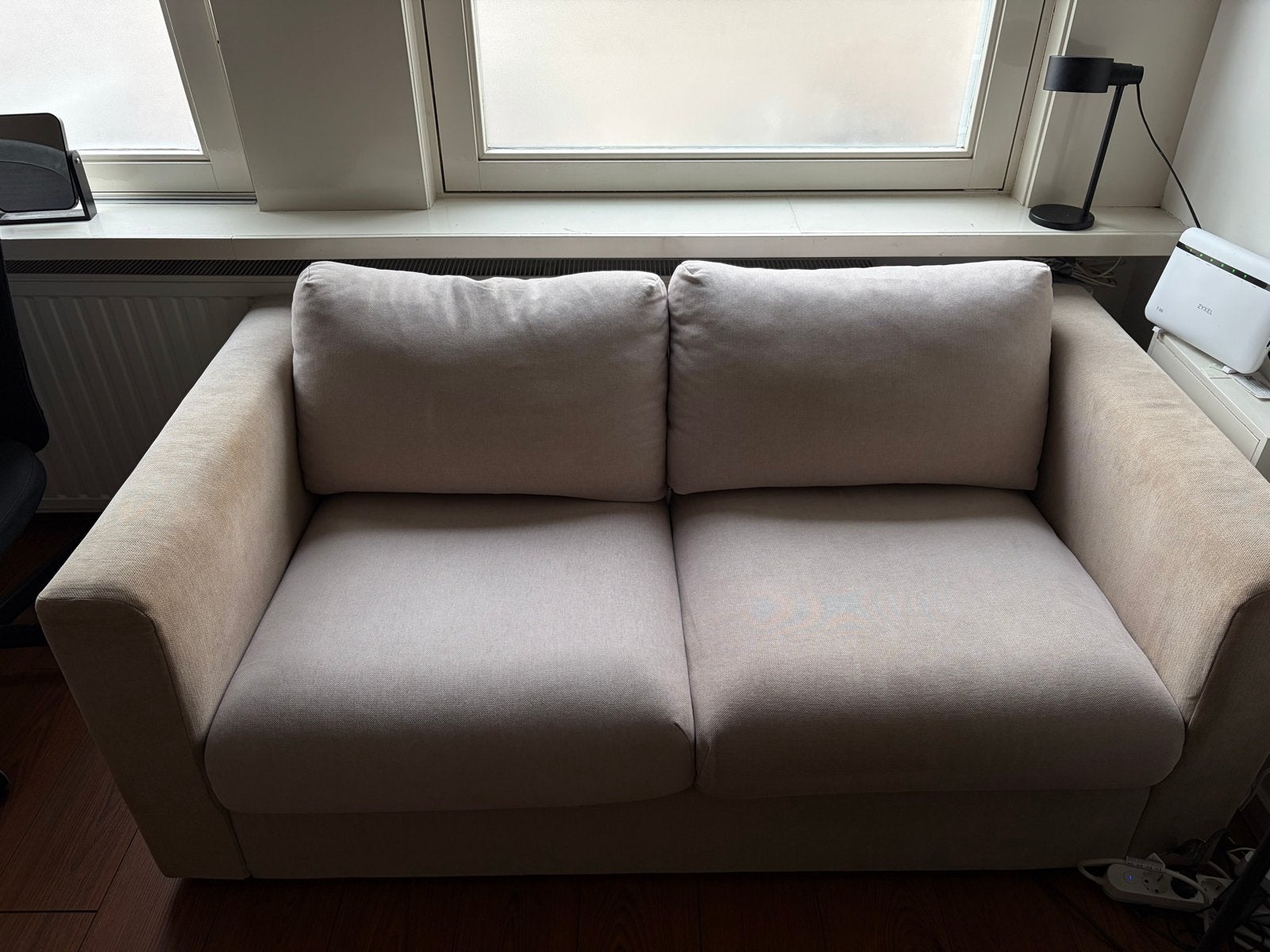IKEA VIMLE 2-zitsbank Gunnared beige - Zo goed als nieuw, Ophalen, 150 tot 200 cm, Tweepersoons, 75 tot 100 cm