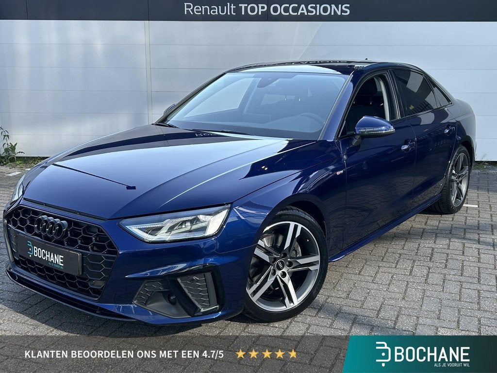 Audi A4 Limousine 35 TFSI S edition | Panoramadak | B&O Audi, Auto's, Audi, Gebruikt, 4 cilinders, Blauw, Sedan