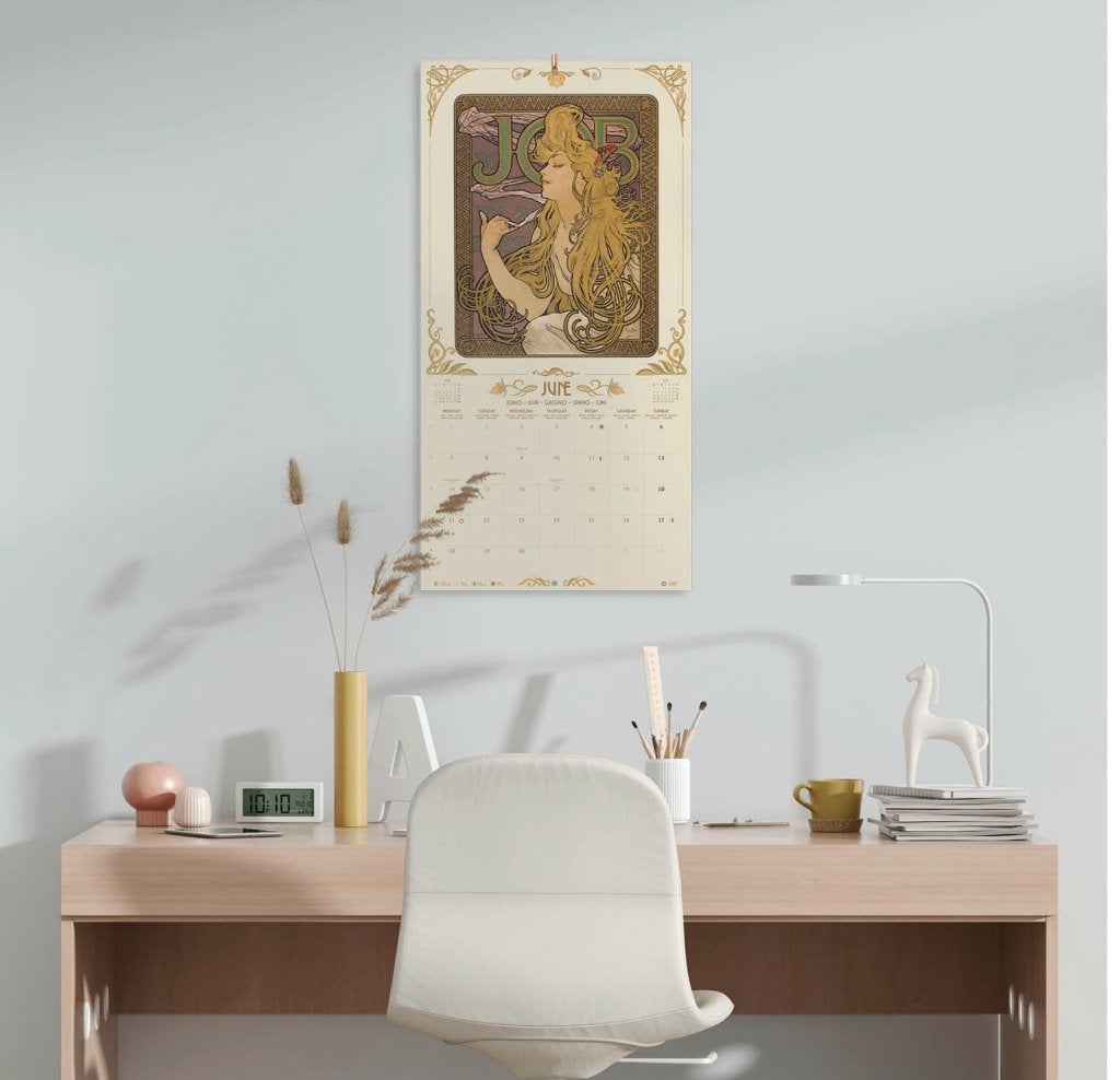 Grupo Erik Art Nouveau Wandkalender 2027 UK, Verzenden, Maandkalender, Nieuw