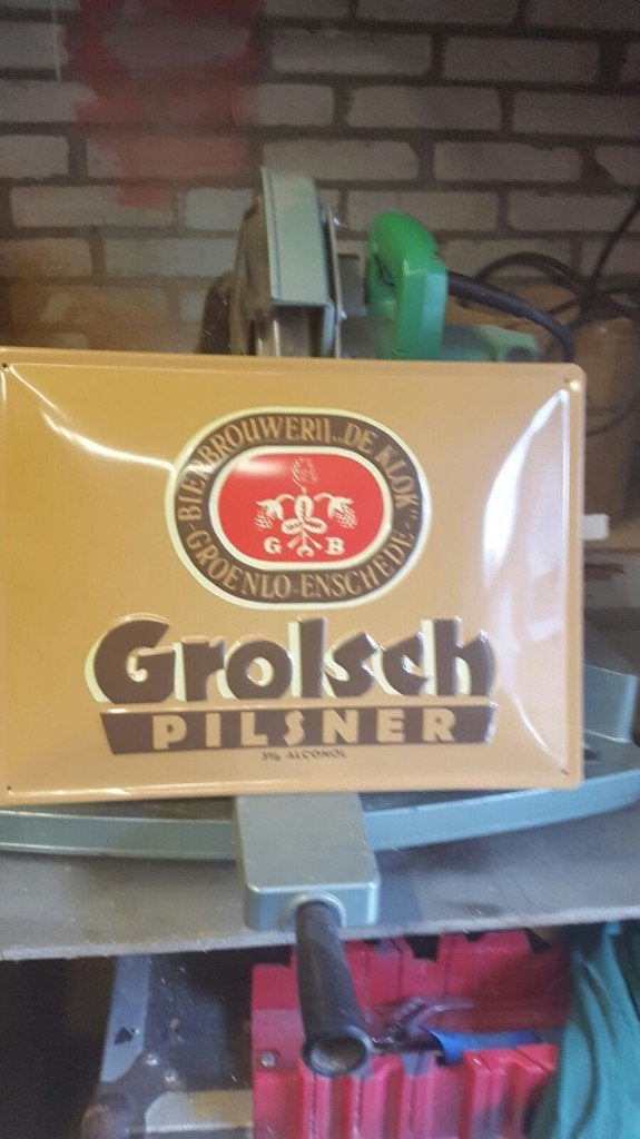 Verzameling diverse emaille borden, Ophalen, Gebruikt