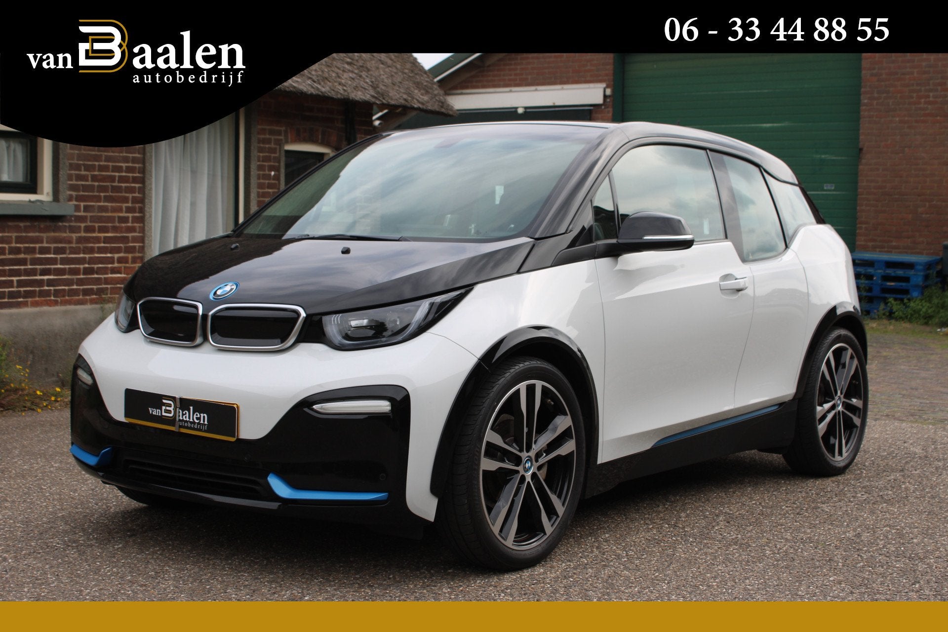 BMW i3 S Executive Edition 120Ah 42 kWh SOh 89,4% NAVI LED O, Auto's, BMW, Automaat, Gebruikt, Zwart, 4 stoelen