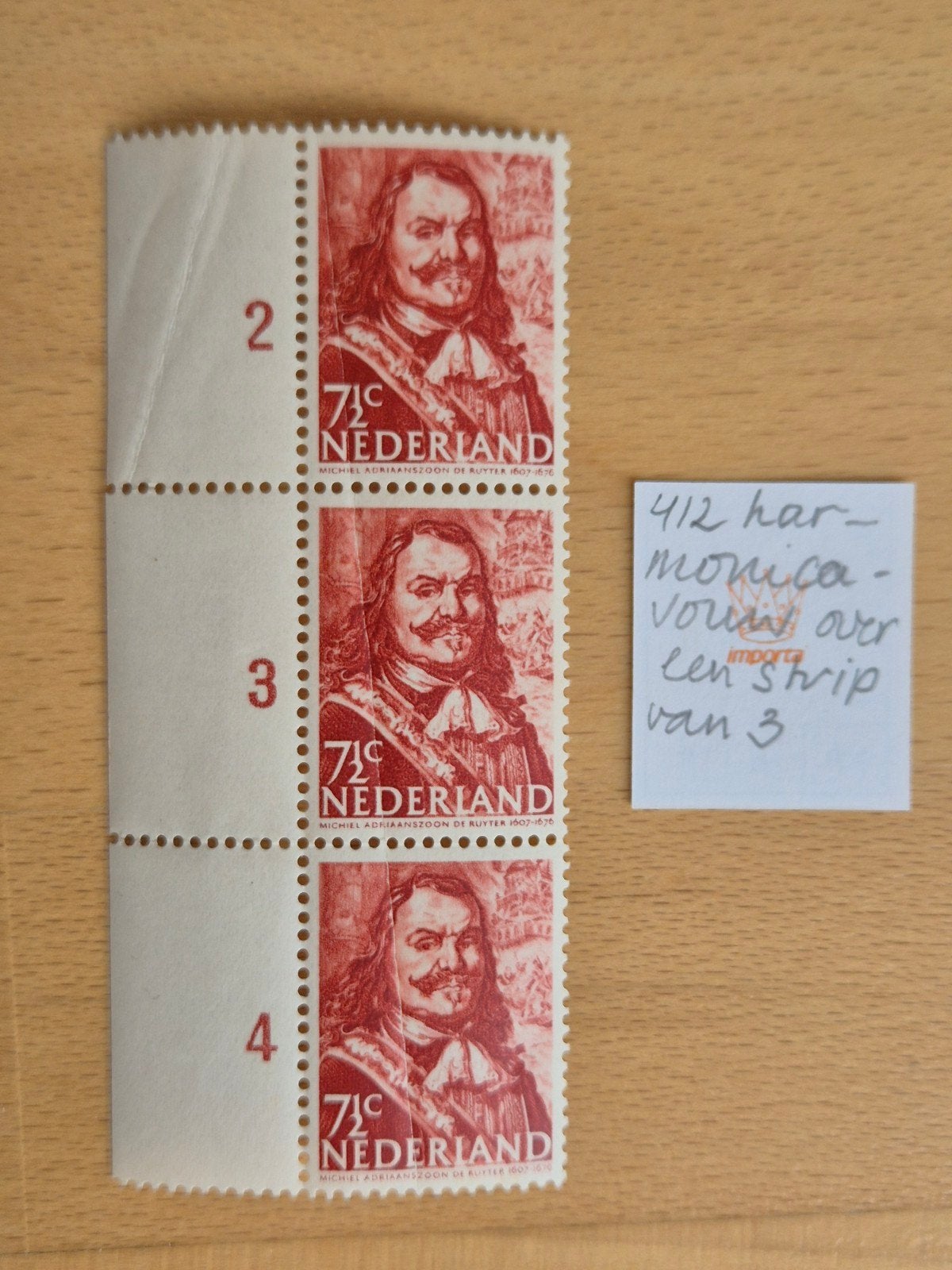 Harmonicavouw Nederland 1943-1944 zeehelden, Postzegels en Munten, Postzegels | Nederland, Ophalen of Verzenden, Na 1940, Postfris