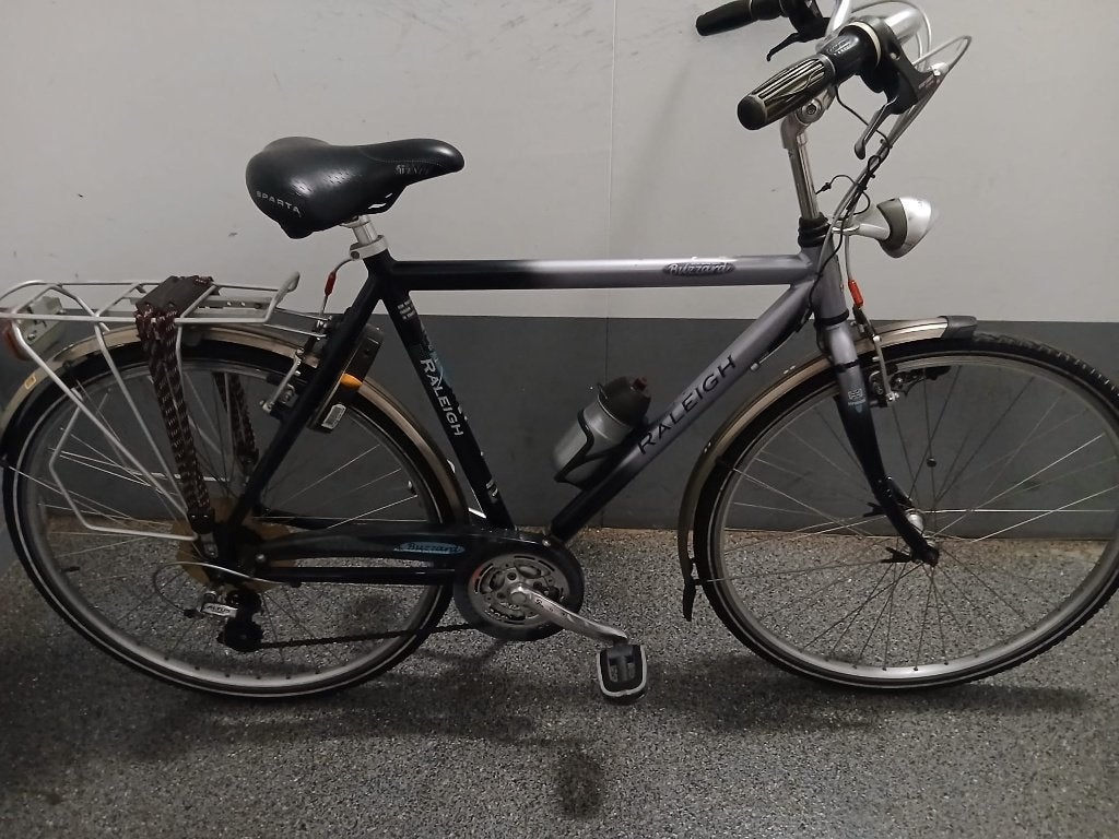 Raleigh heren sportfiets, 28 inch, Gebruikt, 10 tot 15 versnellingen, Velgrem