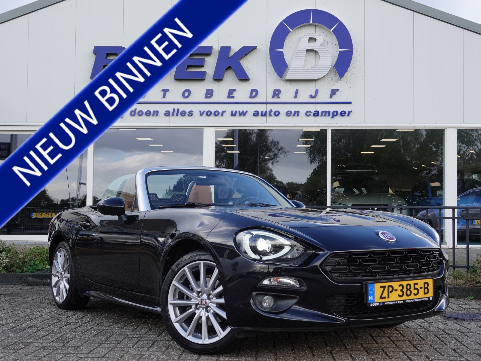 Fiat 124 Spider 1.4 MultiAir 140PK Turbo Lusso VOL LEER | KE, Auto's, 1025 kg, Euro 6, 4 cilinders, Cabriolet
