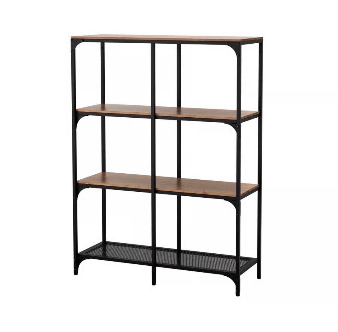 IKEA FJÄLLBO Stellingkast zwart 100x136 cm, Ophalen, Zo goed als nieuw