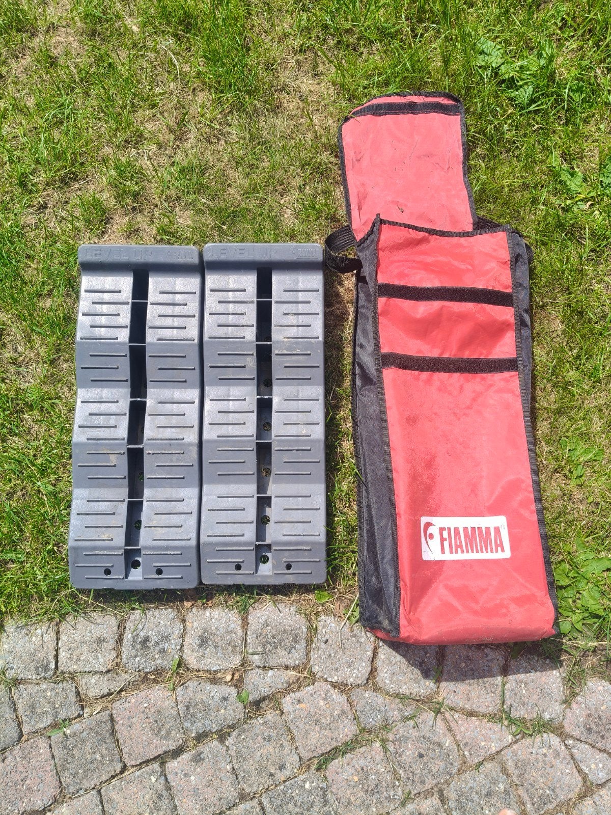 Fiamma oprijbokken voor camper met tas, Ophalen of Verzenden
