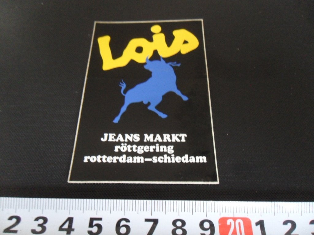 sticker LOIS jeans markt röttgering rotterdam schiedam, Verzamelen, Ophalen of Verzenden, Zo goed als nieuw