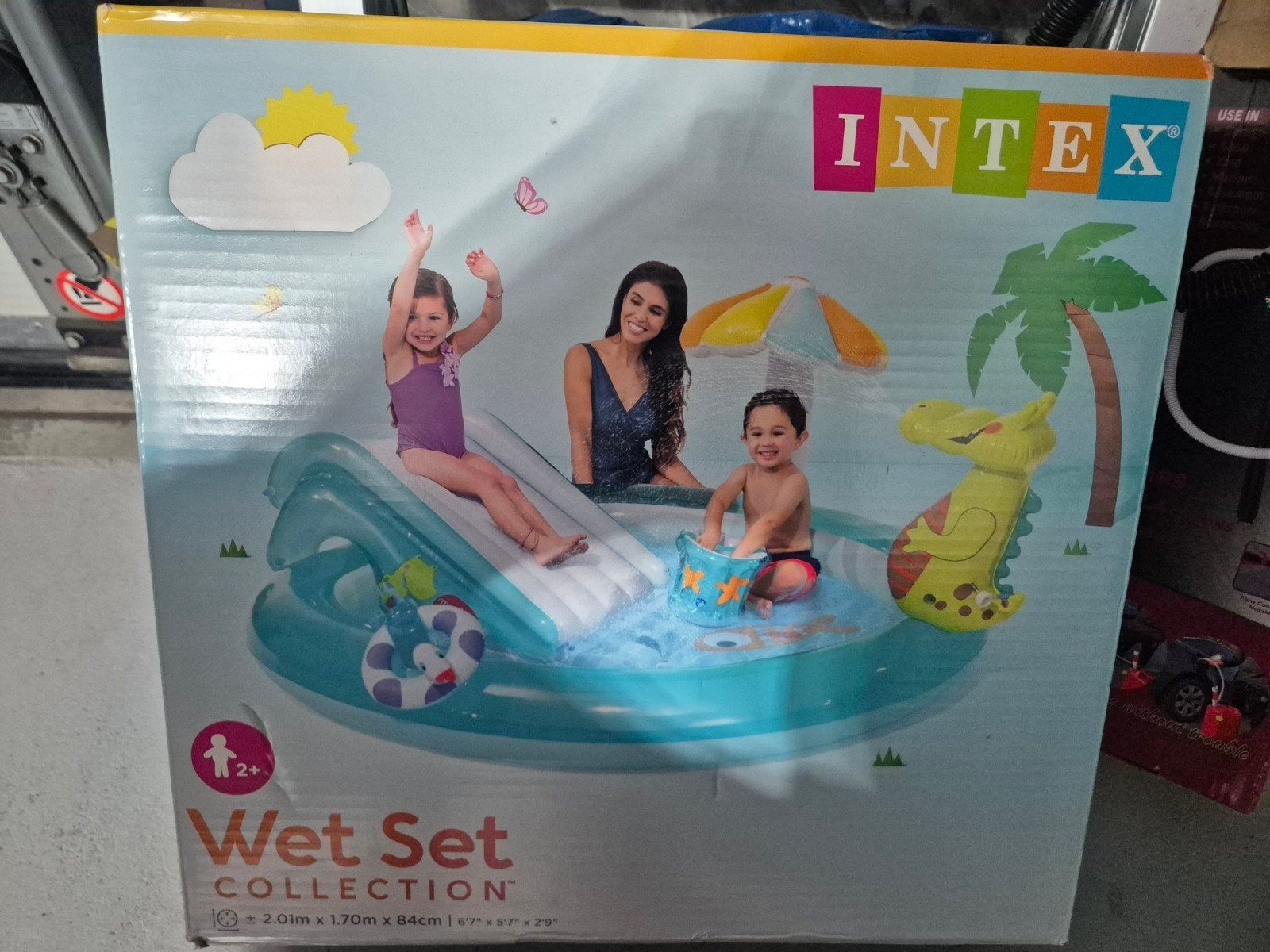 Intex Wet Set Collection Opblaaszwembad met glijbaan (nieuw), Tuin en Terras, Zwembaden, Nieuw, Opblaaszwembad, 80 tot 120 cm