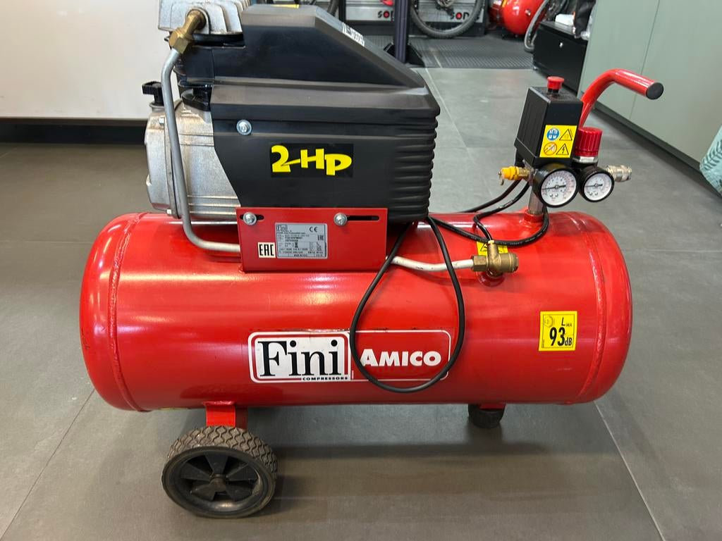 Fini amico compressor, Doe-het-zelf en Verbouw, Compressors, Minder dan 25 liter, Ophalen of Verzenden, Zo goed als nieuw, Minder dan 200 liter/min
