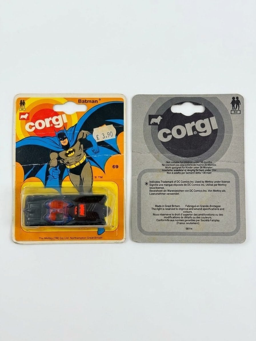 Zeldzame Vintage Corgi Juniors Batmobile #69 (1976) Sealed, Ophalen of Verzenden, Nieuw, Auto