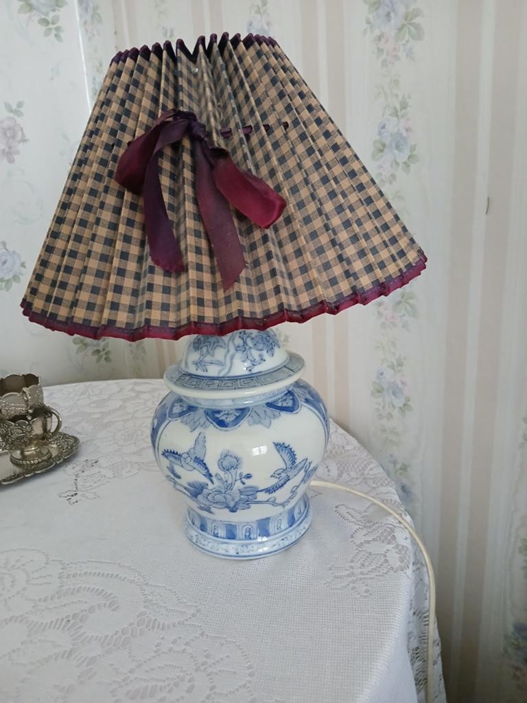Antieke Gemberpotlamp Ming porcelein, Ophalen of Verzenden