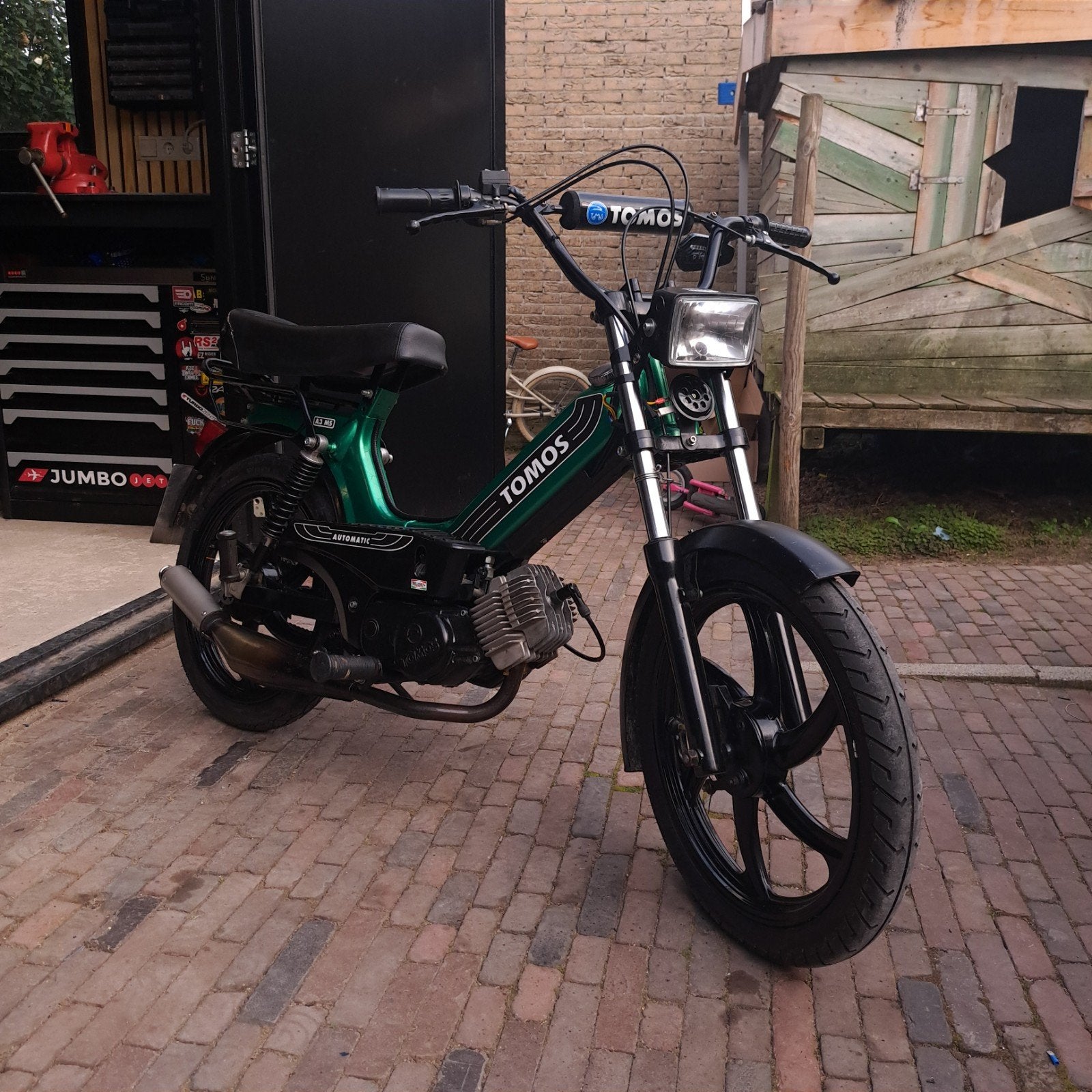 tomos a35 geel kenteken, Fietsen en Brommers, Ophalen, Maximaal 45 km/u, Zo goed als nieuw, 2 versnellingen
