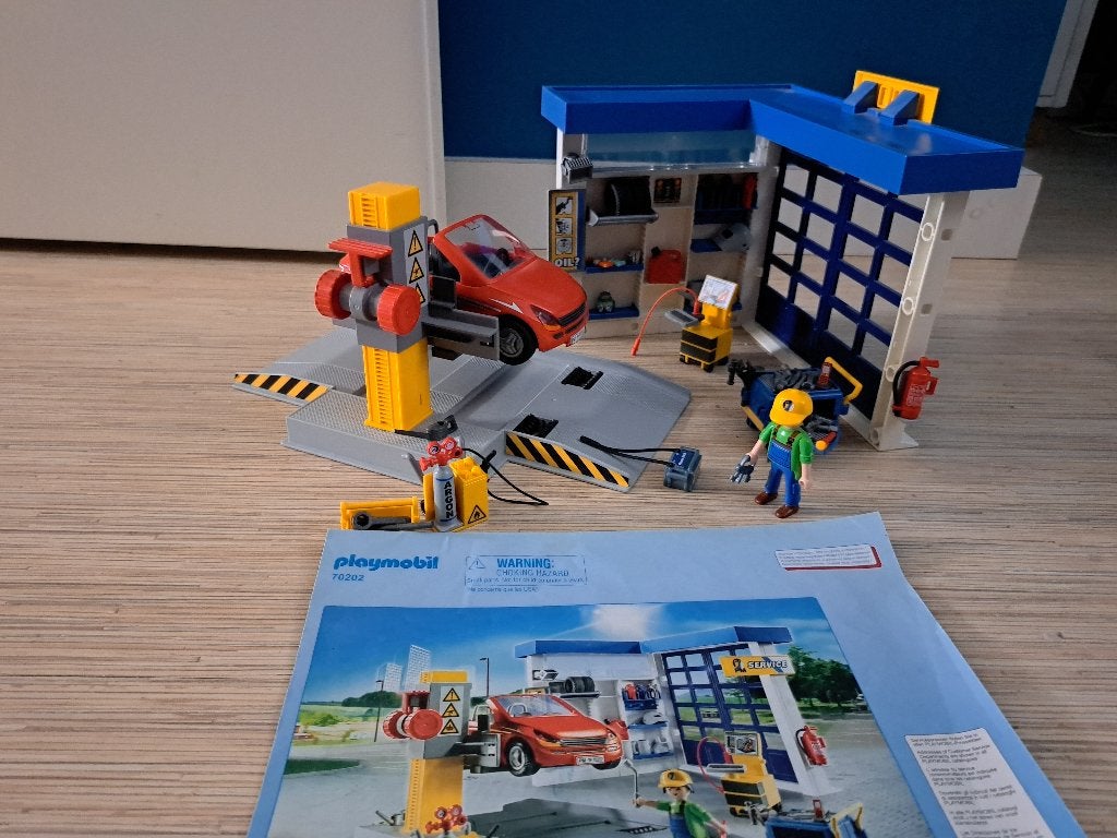 Playmobil garage, Kinderen en Baby's, Ophalen of Verzenden, Zo goed als nieuw, Complete set