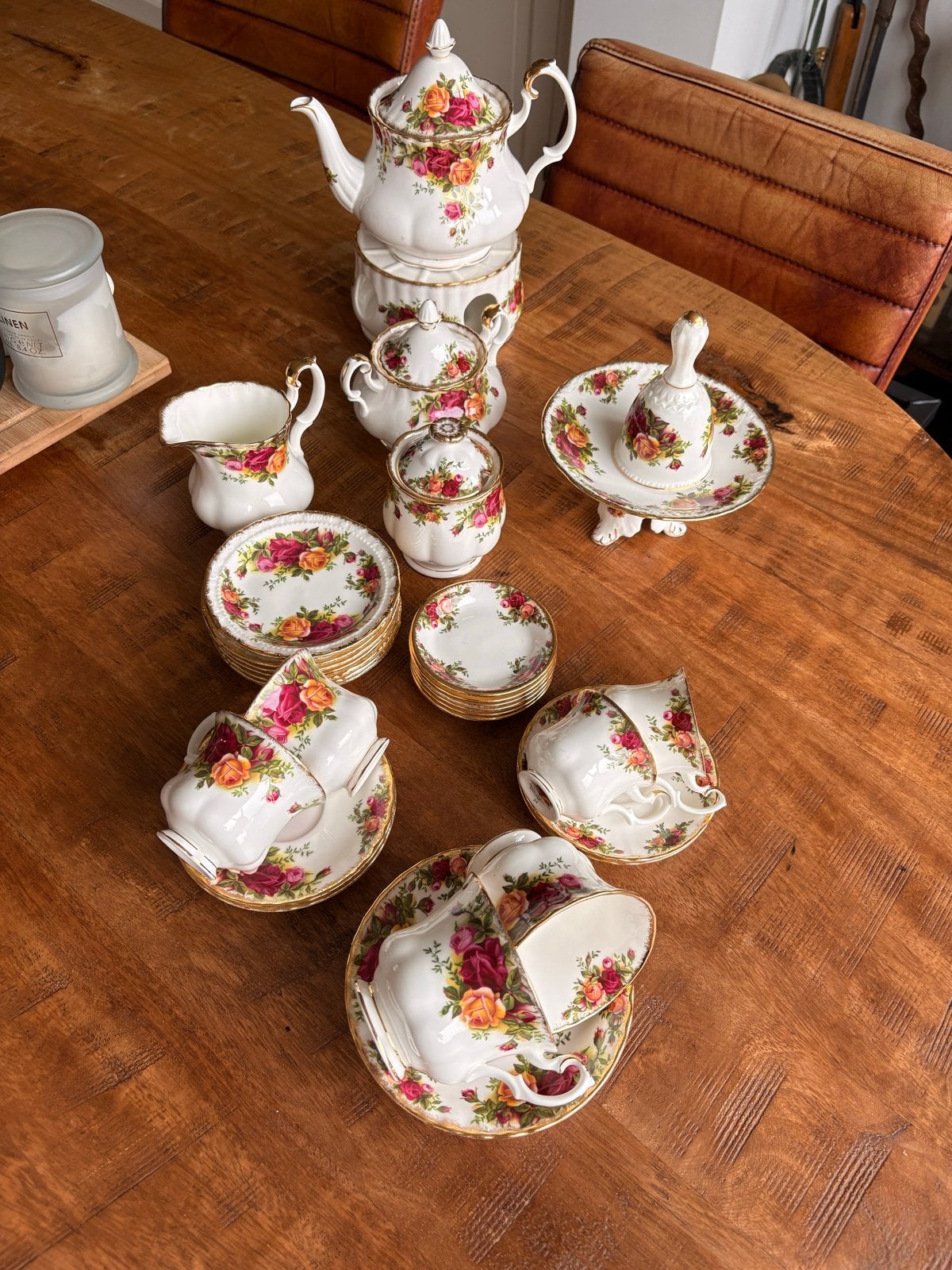 64-delig Royal Albert Old Country Roses servies Theeservies, Ophalen of Verzenden