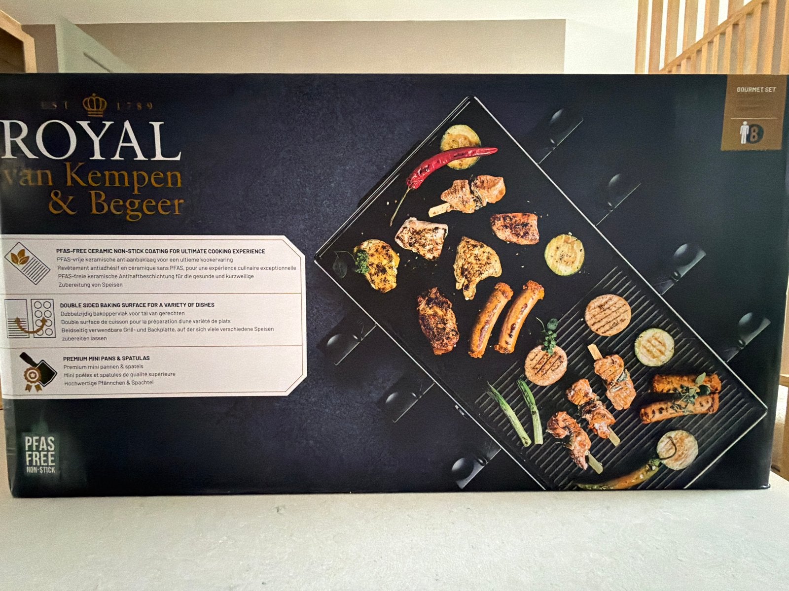 Royal van Kempen & Begeer Gourmet Set - PFAS-vrij, Overige typen, Nieuw, Ophalen of Verzenden, Zwart
