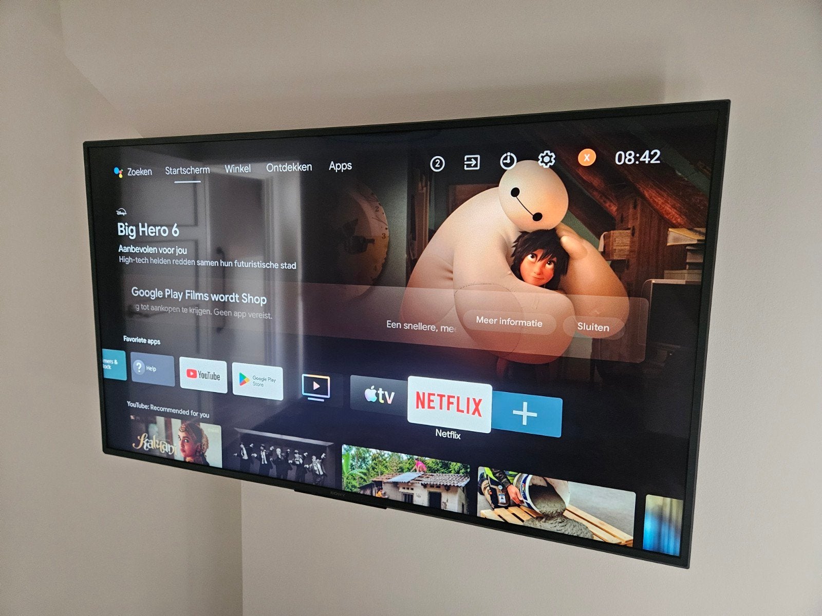 Mooie 4K Sony Bravia Smart TV 55BZ30J1, Audio, Tv en Foto, Televisies, Ophalen, LCD, Zo goed als nieuw, 4k (UHD)