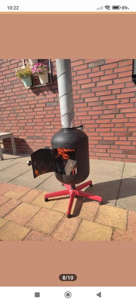 Tuinkachel 🔥Houtkachel Tuinhaard met pijp afneembaar, Tuin en Terras, Ophalen
