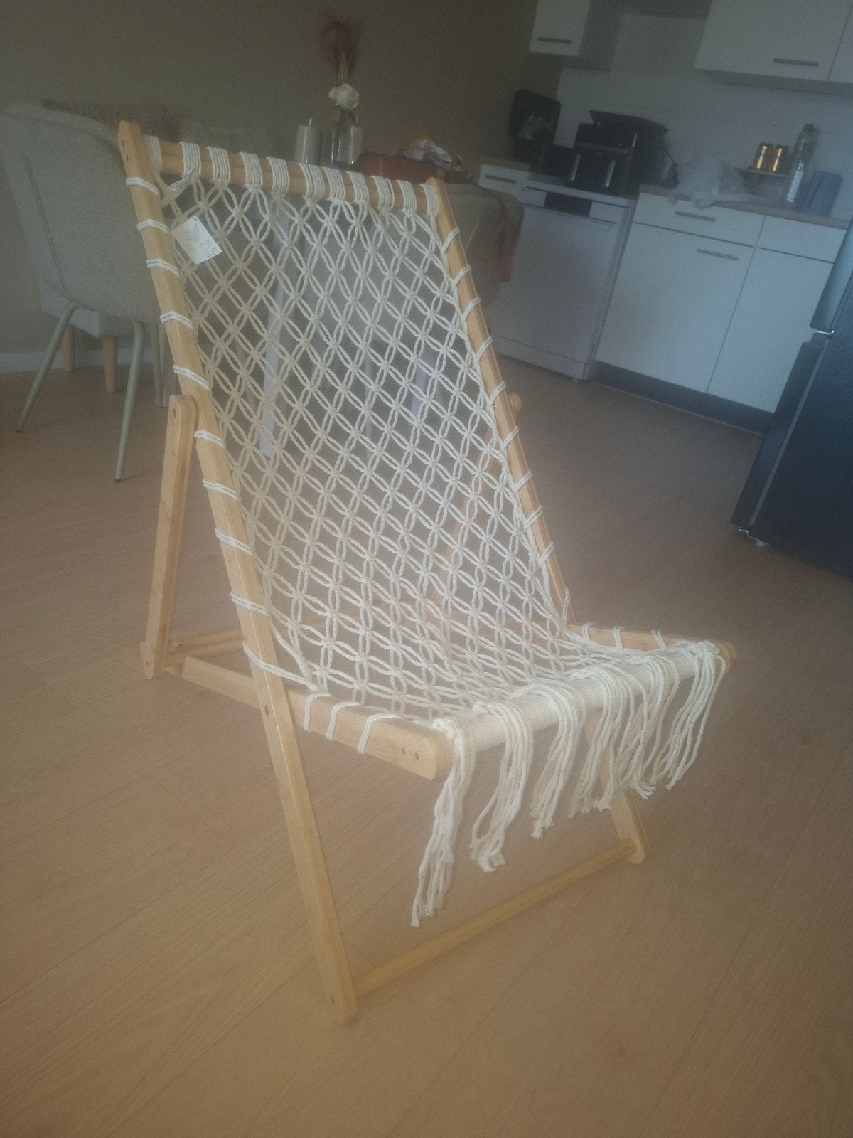 Bamboe tuinstoel, Ophalen, Zo goed als nieuw, Rotan