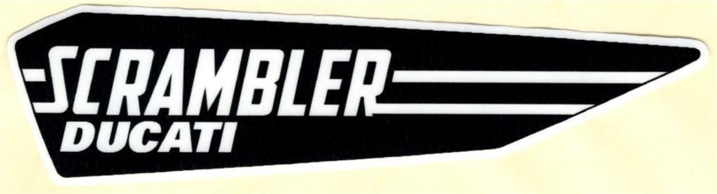 Ducati Scrambler rechts sticker #3, Verzenden