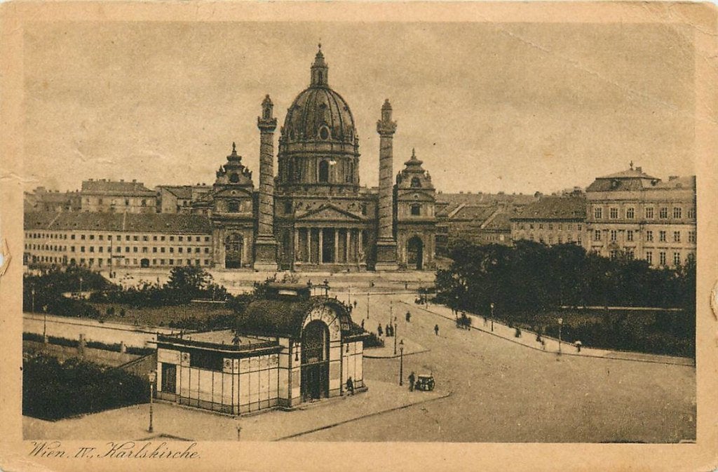 701-453-009 Wien Karlskirche, Ophalen of Verzenden, Voor 1920, Oostenrijk