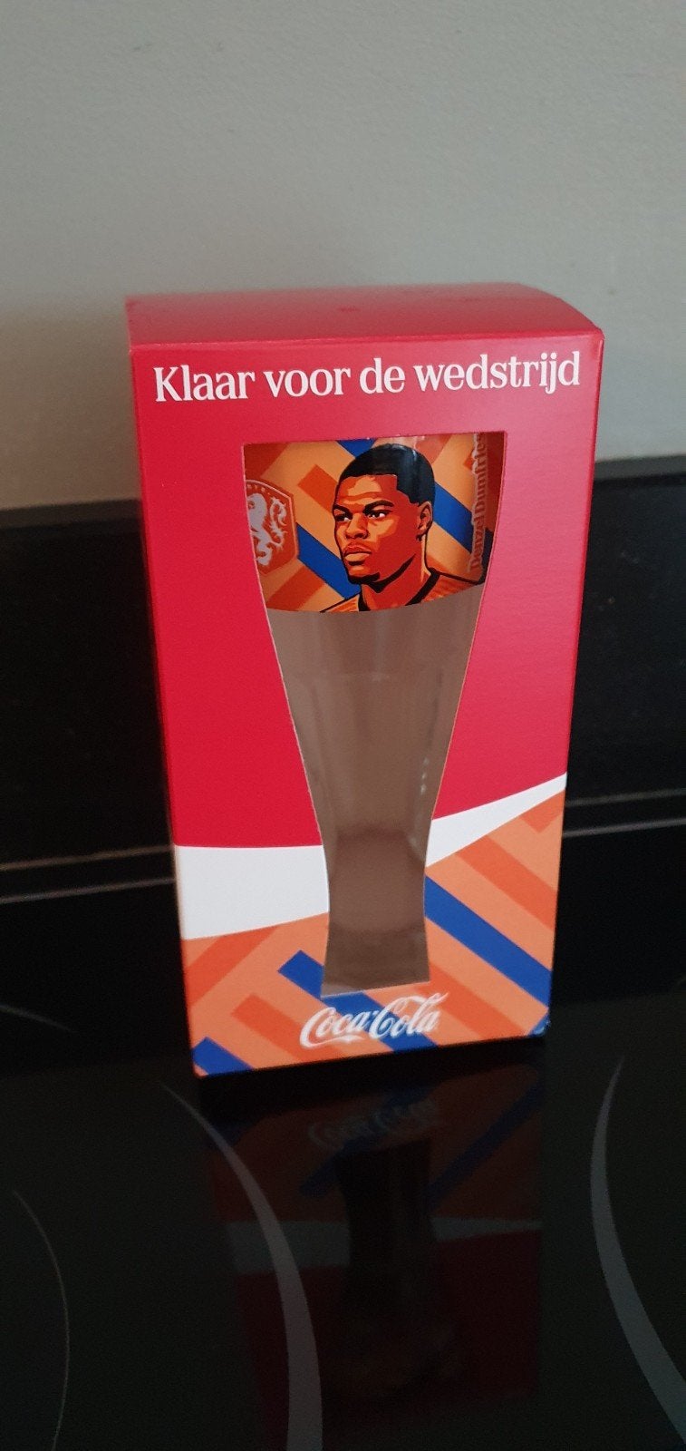 Coca-Cola glas AH Denzel Dumfries Oranje EK WK, Ophalen, Nieuw