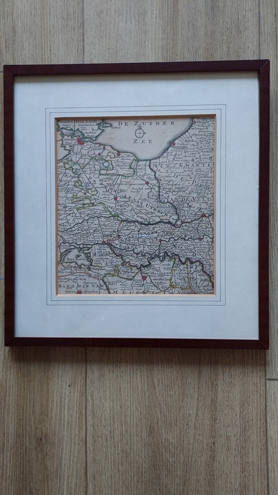 Originele Kopergravure - Kaart van de Nederlanden, Anno 1750, Ophalen, Gravure, 1700 - 1799