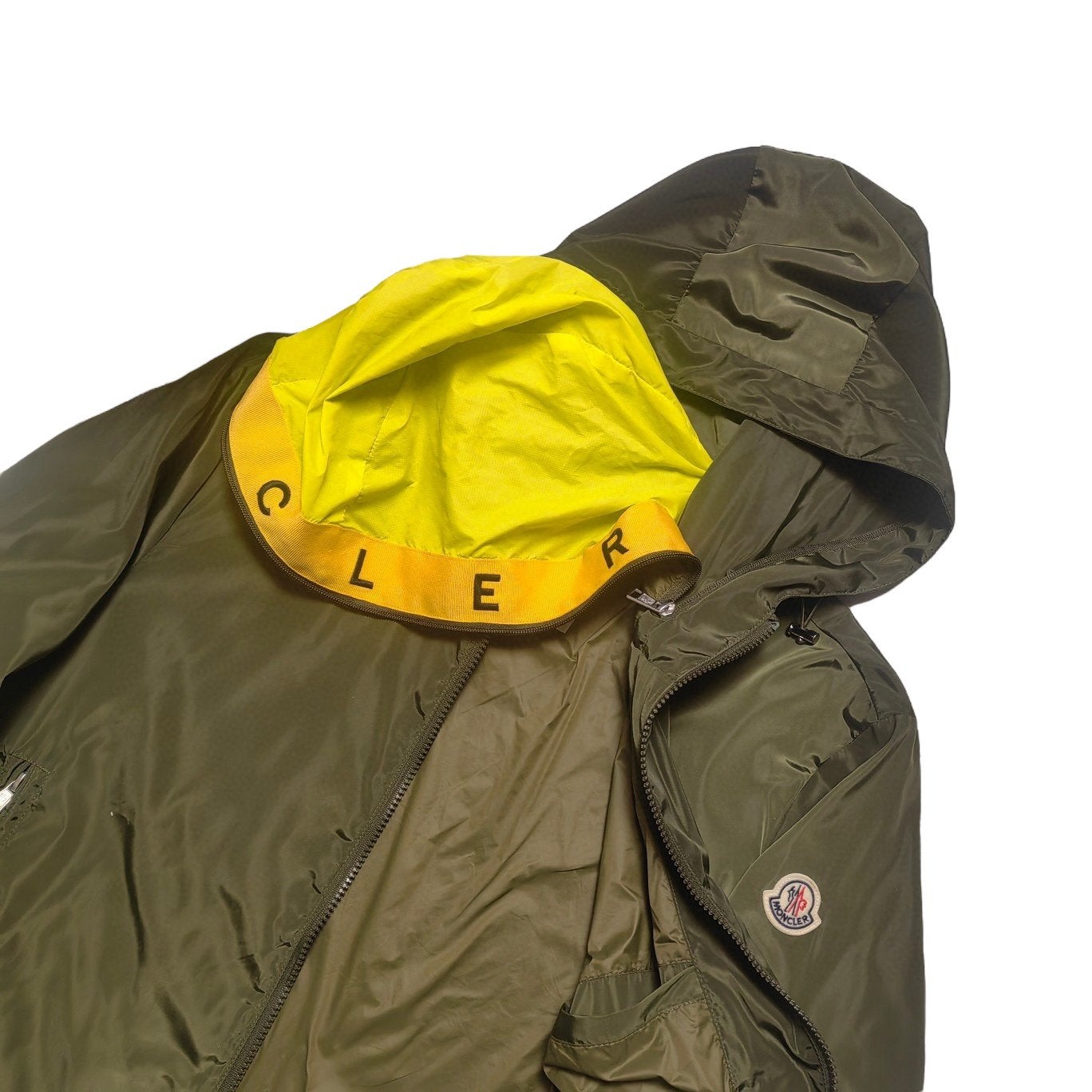Moncler Traversier dubbele capuchon jack groen — Maat M L, Ophalen of Verzenden, Nieuw, Overige maten, Groen