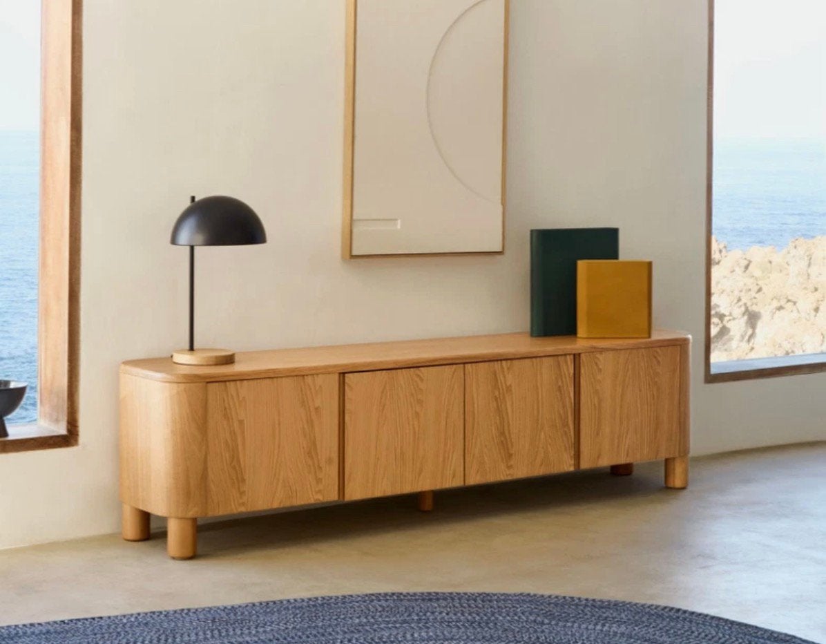 Kave Home Salaya TV-meubel/dressoir - Zo goed als nieuw, Huis en Inrichting, 150 tot 200 cm, Eikenhout, Ophalen of Verzenden, Zo goed als nieuw
